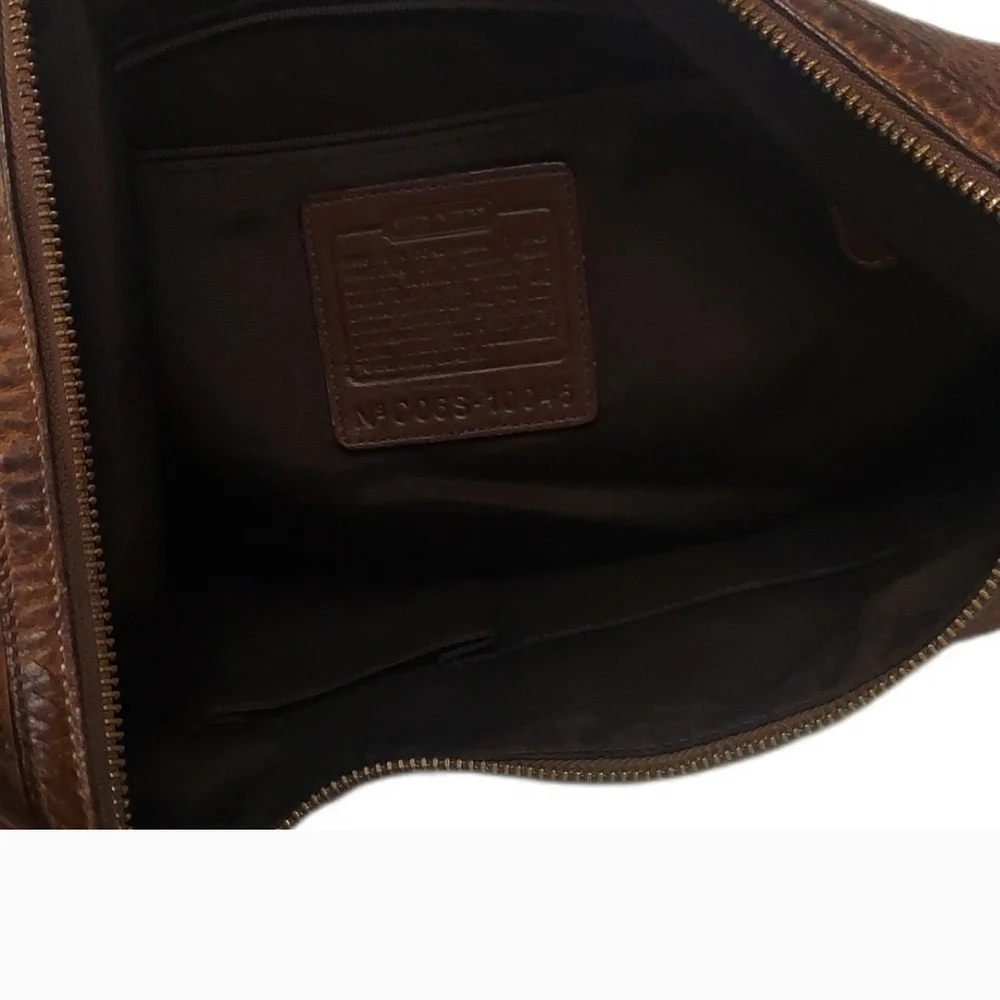 STUNNING! XL COACH ERGO SOHO LEATHER HOBO w/BRAIDED HANDLE - Picture 6 of 6